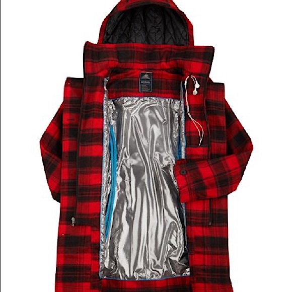 COPY - WMNS COLUMBIA OMNI HEAT PLAID WINTER TRENCH COAT - Picture 4 of 4